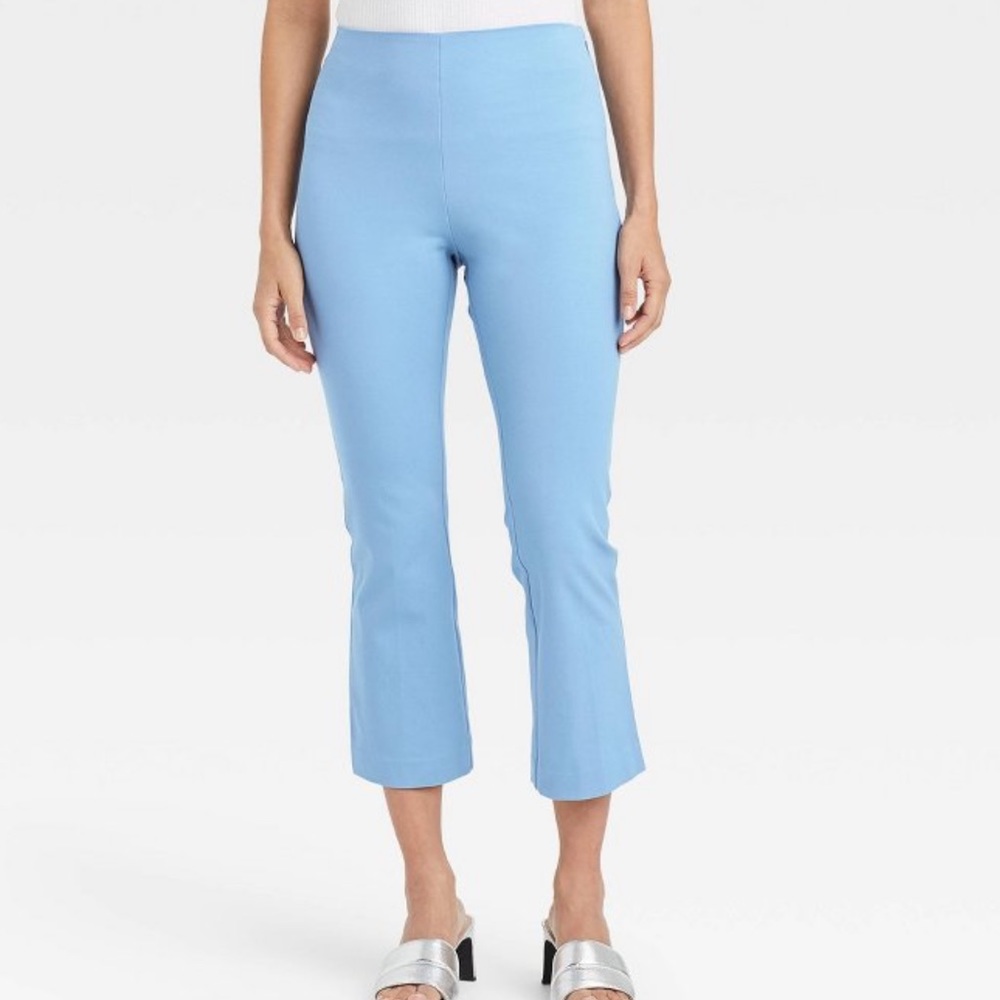 A NEW DAY super-high rise slim fit cropped kick flare pull-on pants